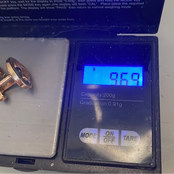 1940s-vintage signed Anson oval shaped gold plated retriever/spaniel cuff links - Picture 5 of 15